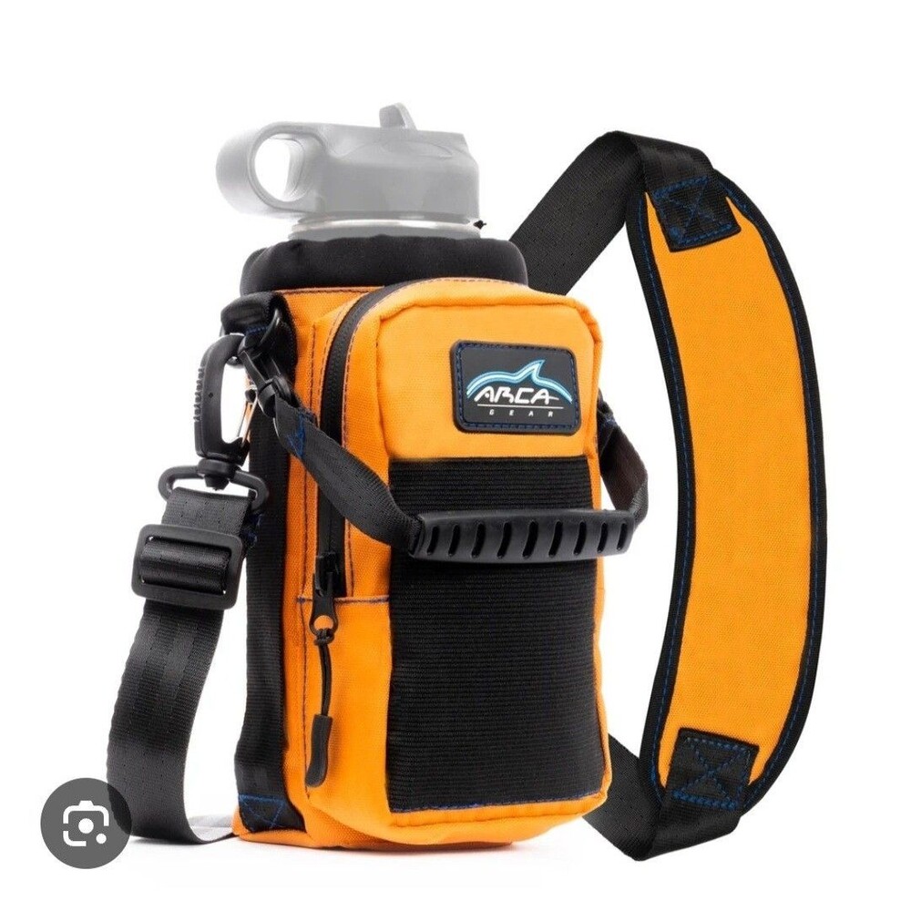 Arca Gear The Hydro Carrier Crossbody Shoulder Strap Wallet Case Orange Hiking